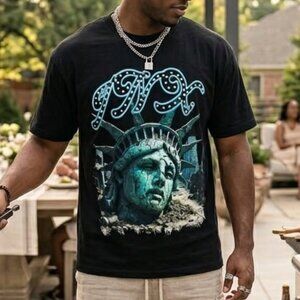 NWT - INX Collection "Liberty & Justice" Heavyweight Tee - Black